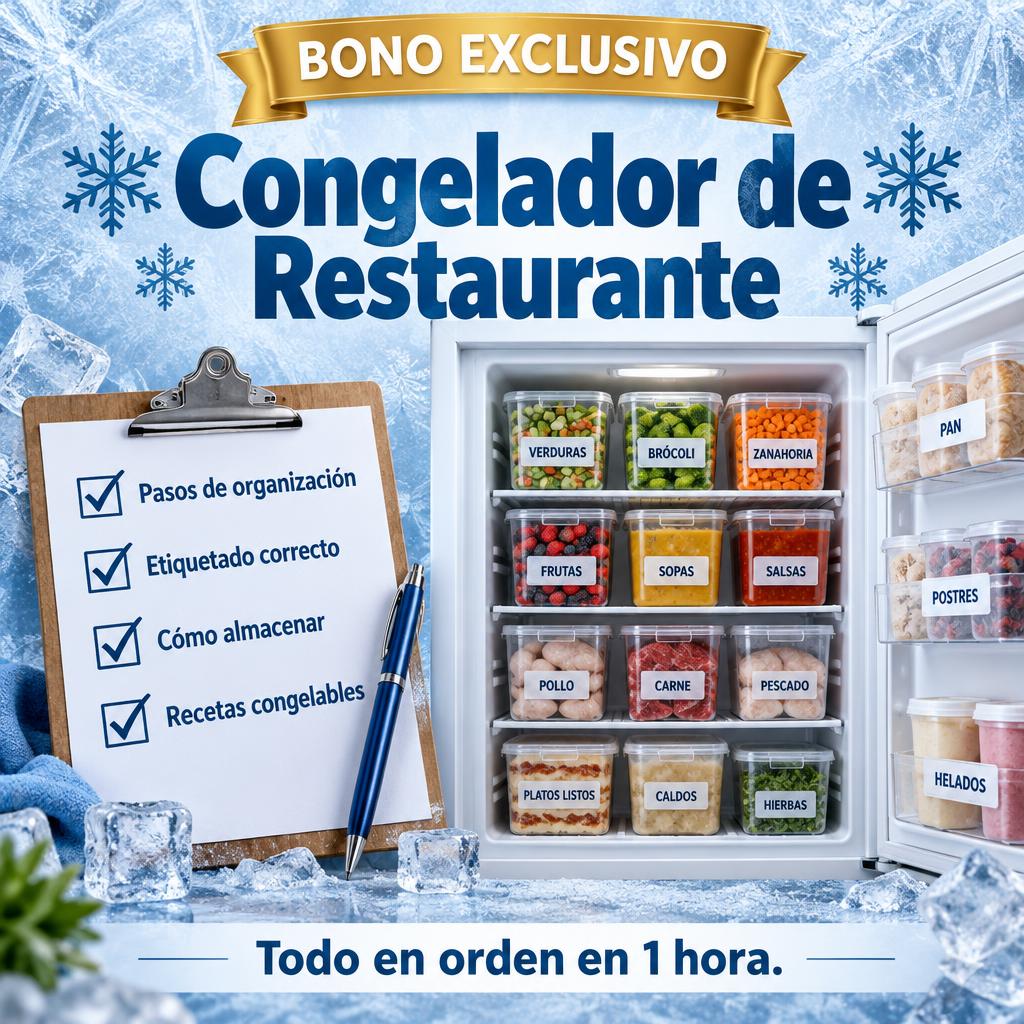 Congelador de Restaurante: todo en orden en 1 hora